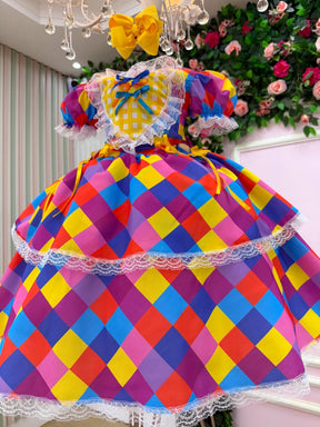 Vestido Marie Junino Coração Caipira - Leveza e Elegância para Meninas | Bebeloo Kids