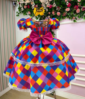 Vestido Marie Junino Coração Caipira - Leveza e Elegância para Meninas | Bebeloo Kids
