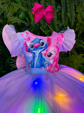 Vestido Tematicos Ysa Kids Lilo Stitch com Led - Leveza e Elegância para Meninas | Bebeloo Kids