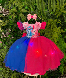 Vestido Tematicos Ysa Kids Lilo Stitch com Led - Leveza e Elegância para Meninas | Bebeloo Kids