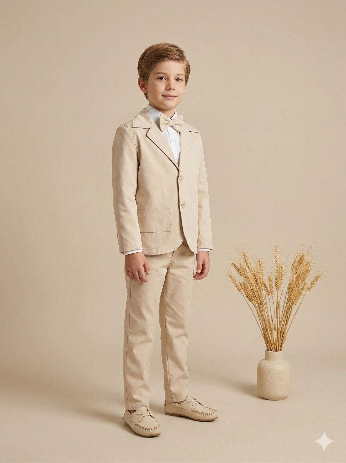 Conjunto Social Miss Cherry Jorge Terno Palha - Estilo Delicado para o Dia a Dia | Bebeloo Kids
