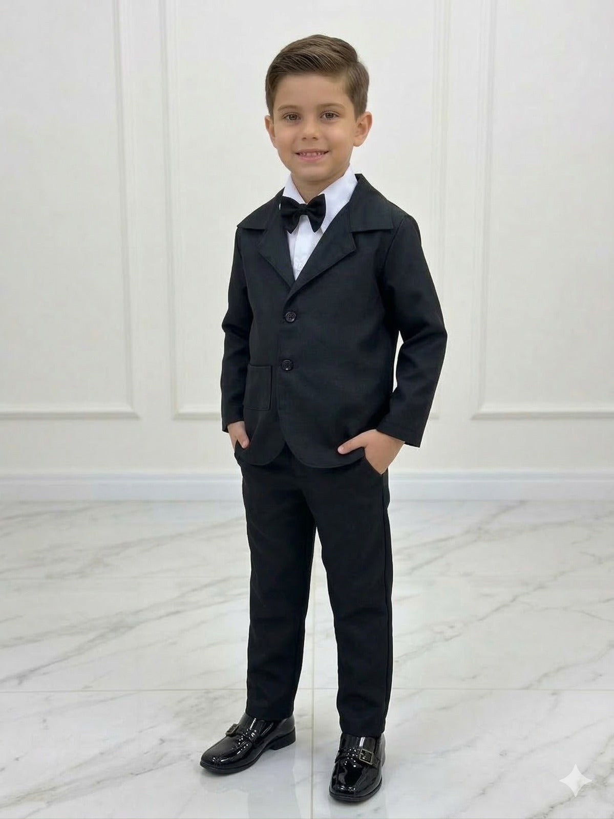 Conjunto Social Miss Cherry Jorge Terno Preto - Estilo Delicado para o Dia a Dia | Bebeloo Kids