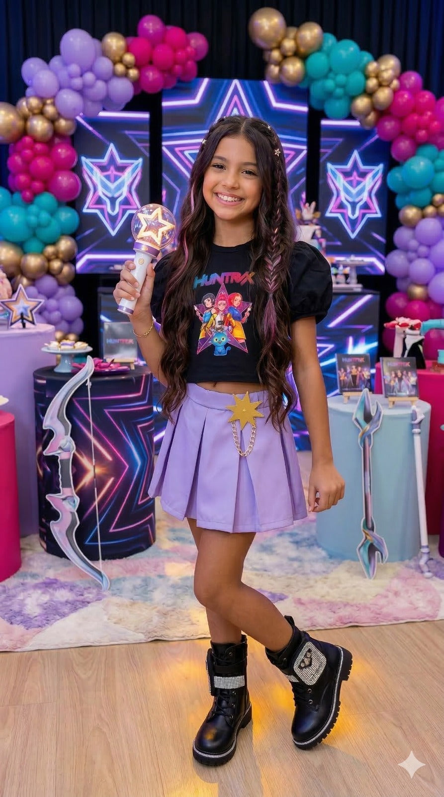 Conjunto Blogueirinha Temático Guerreiras do K-Pop - Estilo Delicado para o Dia a Dia | Bebeloo Kids