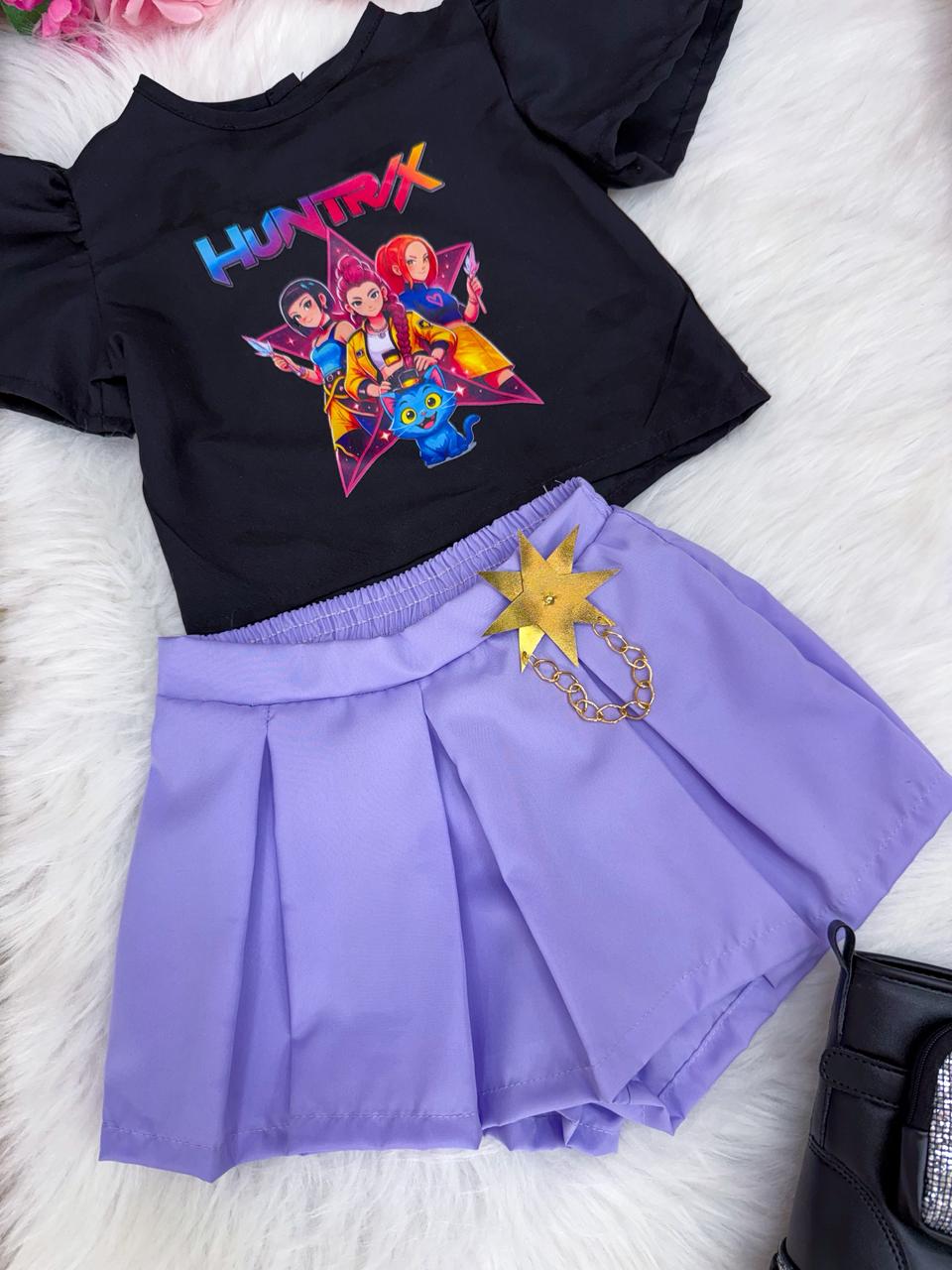 Conjunto Blogueirinha Temático Guerreiras do K-Pop - Estilo Delicado para o Dia a Dia | Bebeloo Kids
