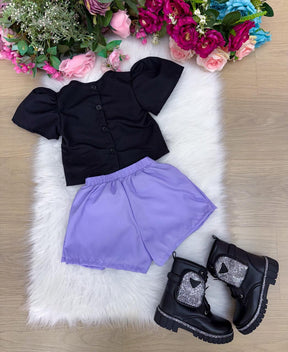 Conjunto Blogueirinha Temático Guerreiras do K-Pop - Estilo Delicado para o Dia a Dia | Bebeloo Kids