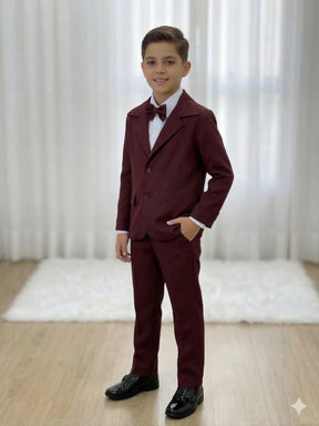 Conjunto Social Miss Cherry Jorge Terno Marsala - Estilo Delicado para o Dia a Dia | Bebeloo Kids