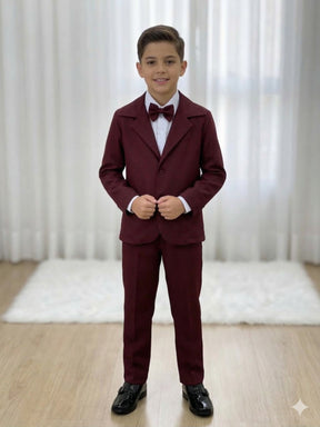 Conjunto Social Miss Cherry Jorge Terno Marsala - Estilo Delicado para o Dia a Dia | Bebeloo Kids