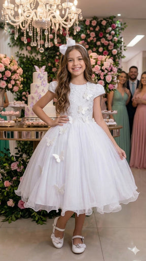 Vestido Juvenil - Midi Vila Lele Sabrina Branco (VESTJMDSBRNCO)