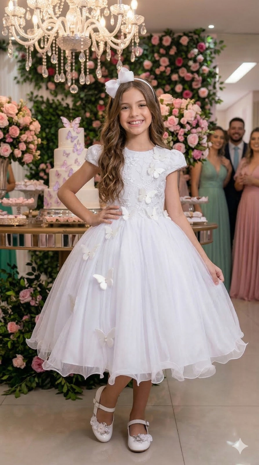 Vestido Juvenil - Midi Vila Lele Sabrina Branco (VESTJMDSBRNCO)