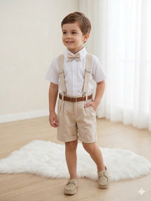 Conjunto Miss Cherry Social Linho Shorts Gustavo Modelo 2 - Estilo Delicado para o Dia a Dia | Bebeloo Kids