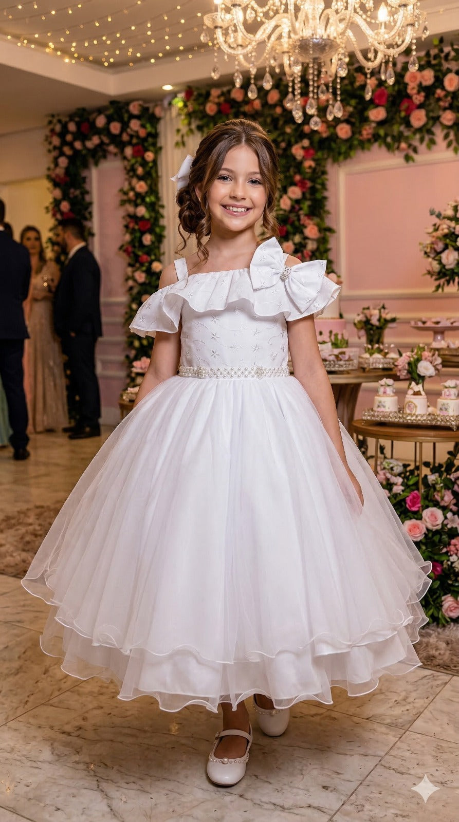 Vestido Bella Child Martina Branco - Leveza e Elegância para Meninas | Bebeloo Kids