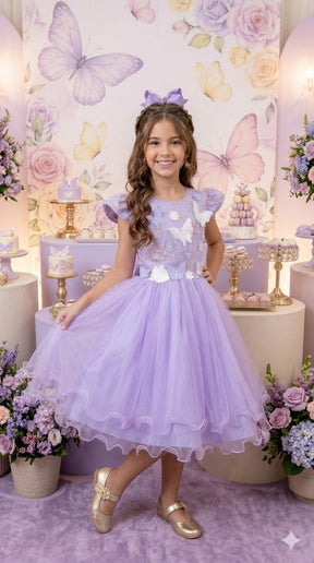 Vestido Marie Jardim Encantado Mel Lilás (VESTMRYKDSJRDENCTLILAS)