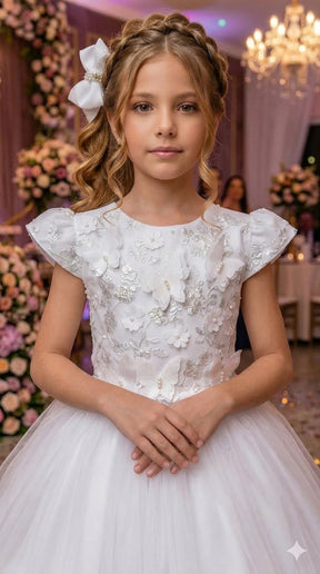 Vestido Marie Jardim Encantado Mel Branco (VESTMRYKDSJRDENCTBRN)