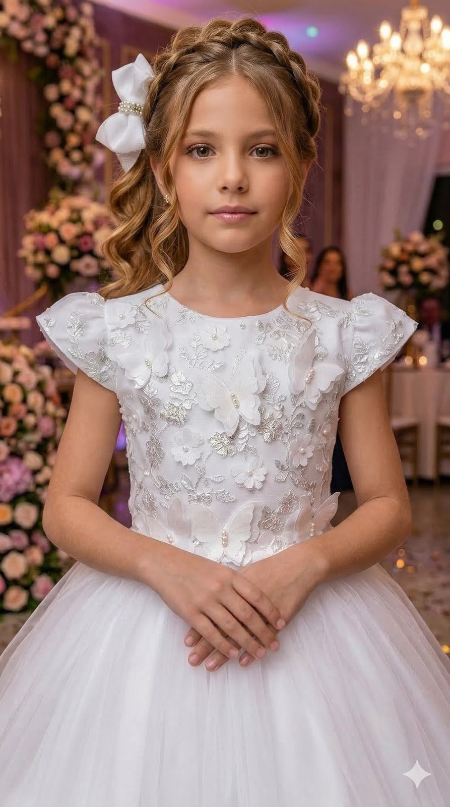 Vestido Marie Jardim Encantado Mel Branco (VESTMRYKDSJRDENCTBRN)