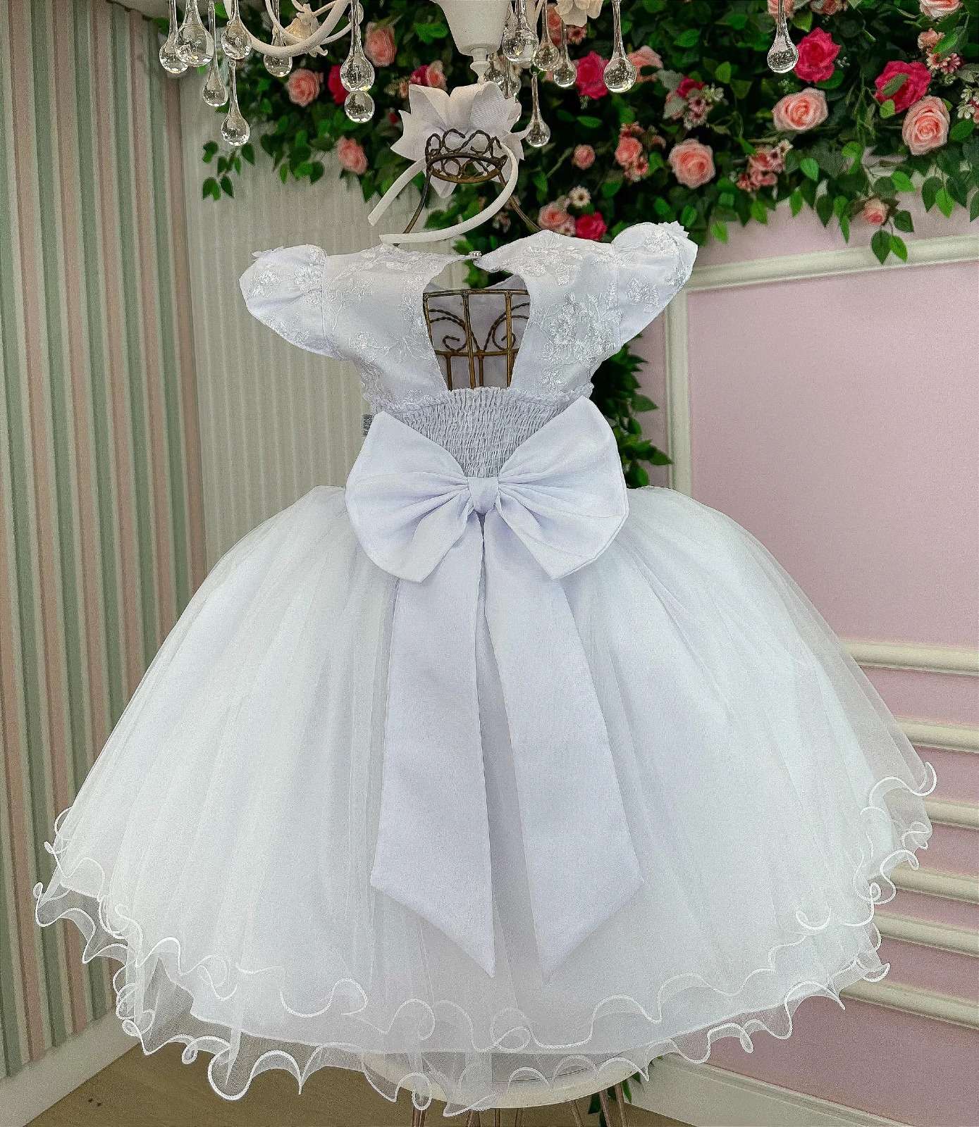 Vestido Marie Jardim Encantado Mel Branco (VESTMRYKDSJRDENCTBRN)