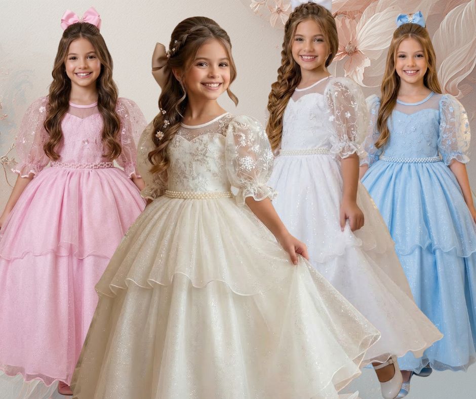 Vestido Bella Child Longo Eva - Leveza e Elegância para Meninas | Bebeloo Kids