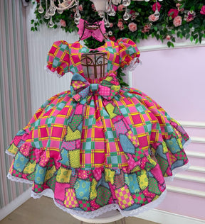 Vestido Mini Miss Junino Magia do Sertão - Leveza e Elegância para Meninas | Bebeloo Kids