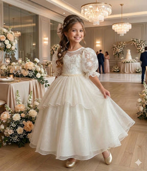 Vestido Bella Child Longo Eva Off - Leveza e Elegância para Meninas | Bebeloo Kids