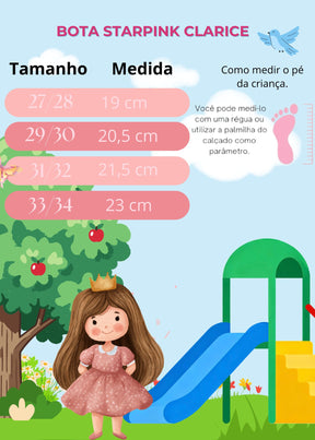 Bota StarPink Clarice Preta - Qualidade e Cuidado para os Pequenos | Bebeloo Kids