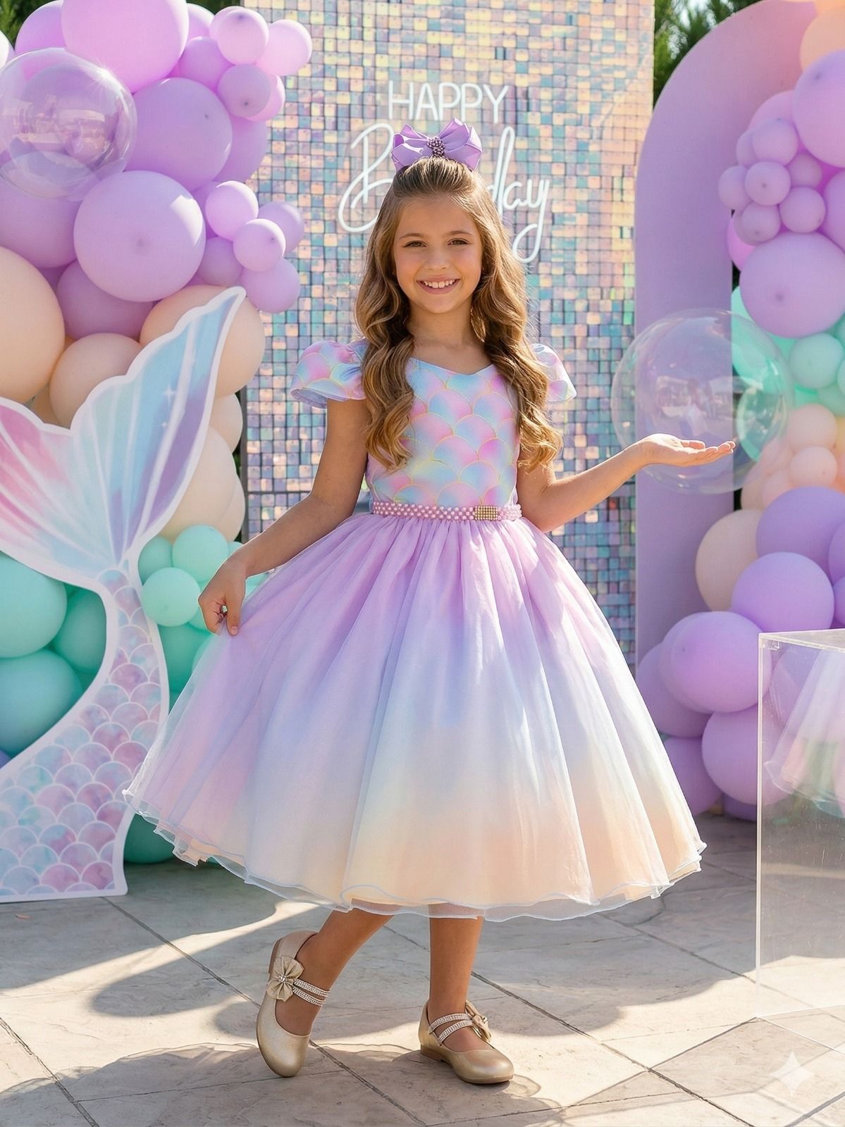 Vestido Infantil Bella Child Sereia - Leveza e Elegância para Meninas | Bebeloo Kids