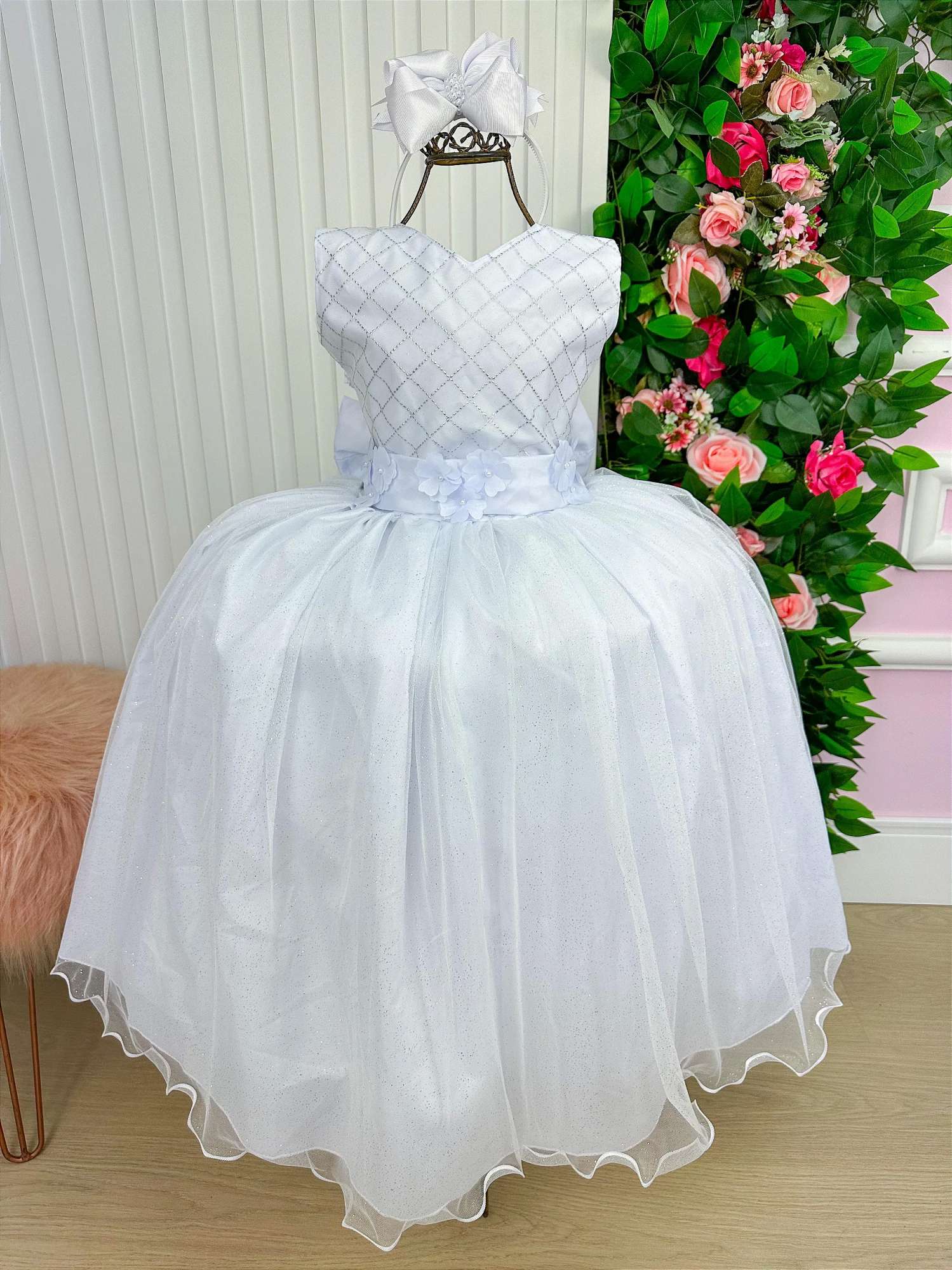 Vestido Marie Longo Olivia Branco - Leveza e Elegância para Meninas | Bebeloo Kids