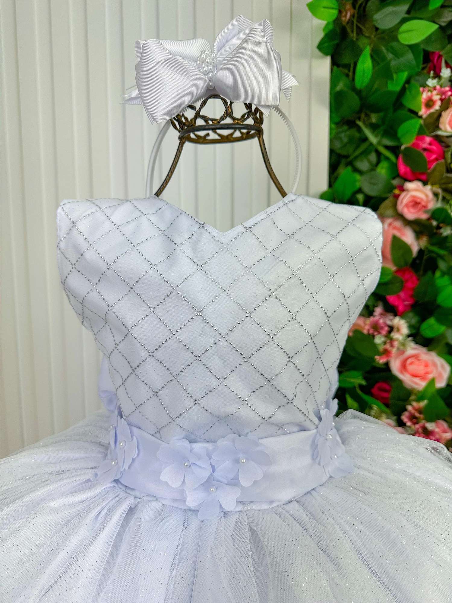Vestido Marie Longo Olivia Branco - Leveza e Elegância para Meninas | Bebeloo Kids
