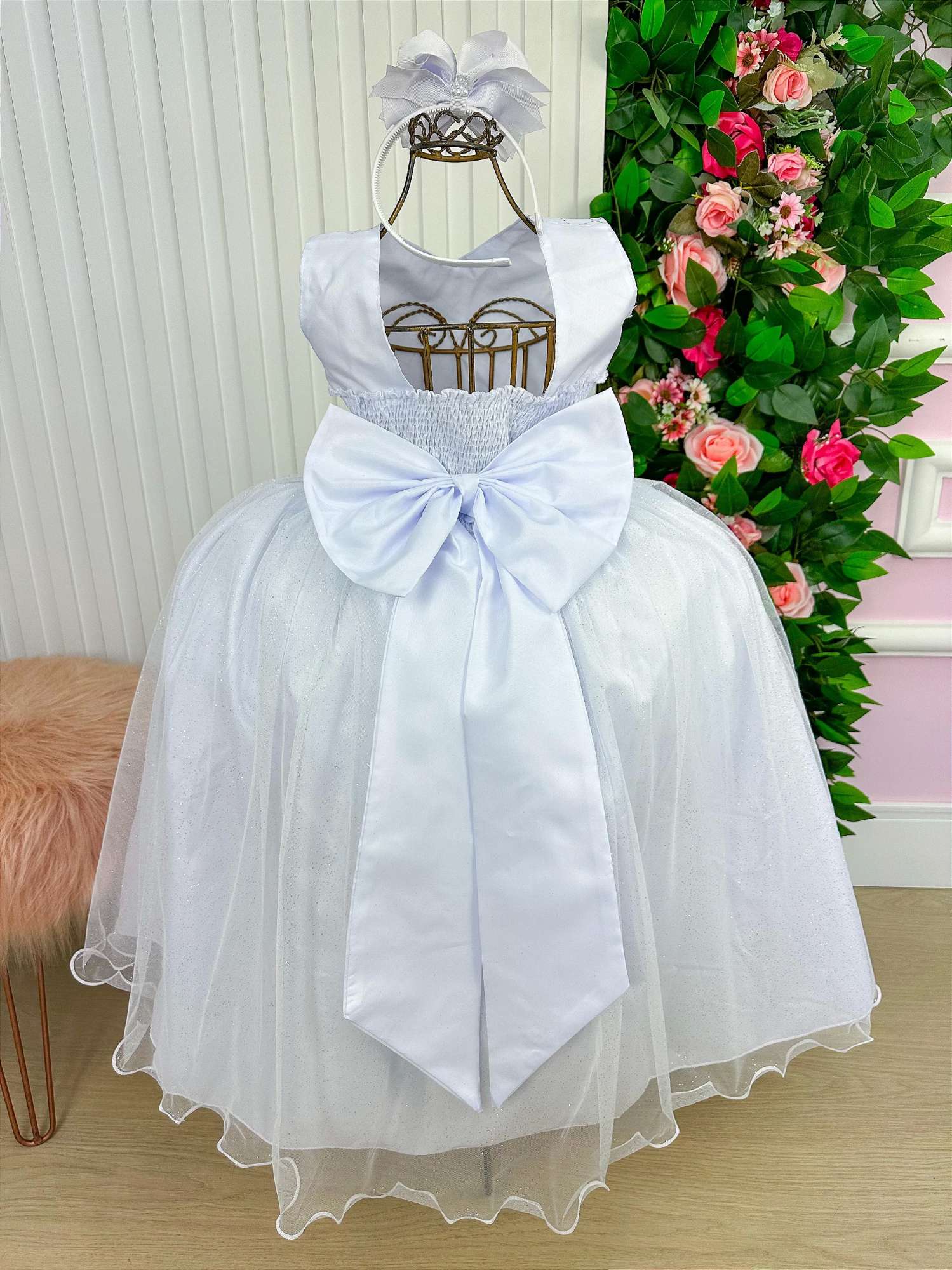 Vestido Marie Longo Olivia Branco - Leveza e Elegância para Meninas | Bebeloo Kids