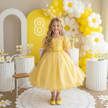 Vestido Bella Child Laize Amarelo - Leveza e Elegância para Meninas | Bebeloo Kids