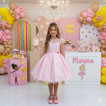 Vestido Mini Miss Isabela Rosa - Leveza e Elegância para Meninas | Bebeloo Kids