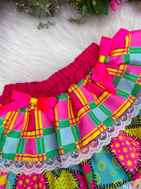 Saia Mini Miss Junino Magia do Sertão - Delicadeza e Feminilidade para Meninas | Bebeloo Kids
