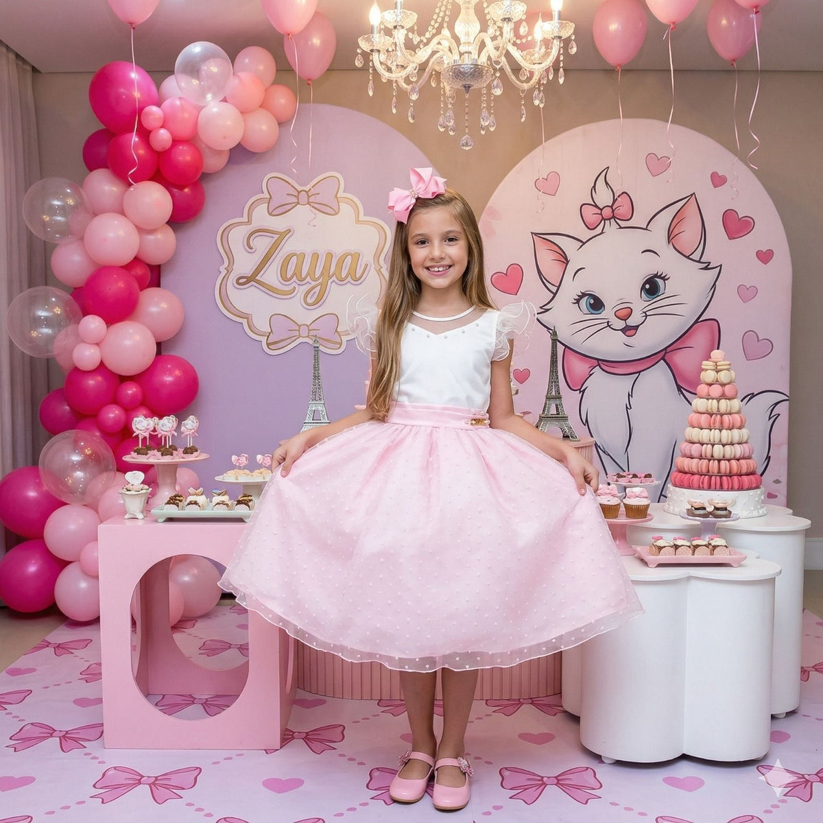 Vestido Mini Miss Betani Rosa Bebe - Leveza e Elegância para Meninas | Bebeloo Kids