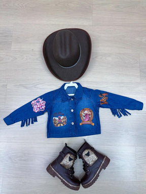 Jaqueta Blogueirinha Boiadeira Jeans - Proteção com Estilo para os Pequenos | Bebeloo Kids