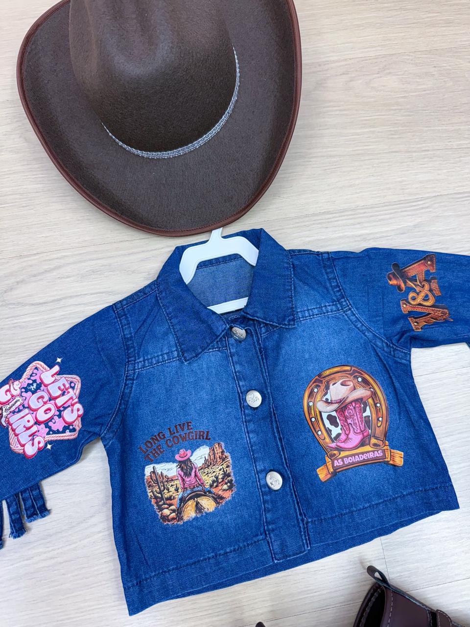 Jaqueta Blogueirinha Boiadeira Jeans - Proteção com Estilo para os Pequenos | Bebeloo Kids