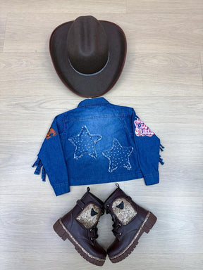 Jaqueta Blogueirinha Boiadeira Jeans - Proteção com Estilo para os Pequenos | Bebeloo Kids