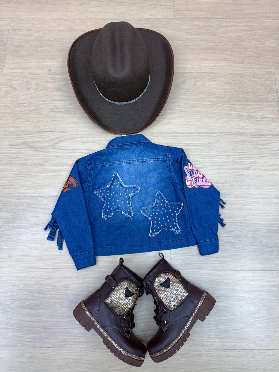 Jaqueta Blogueirinha Boiadeira Jeans - Proteção com Estilo para os Pequenos | Bebeloo Kids