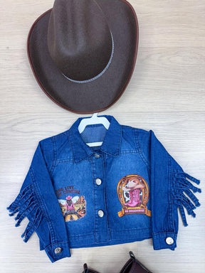 Jaqueta Blogueirinha Boiadeira Jeans - Proteção com Estilo para os Pequenos | Bebeloo Kids