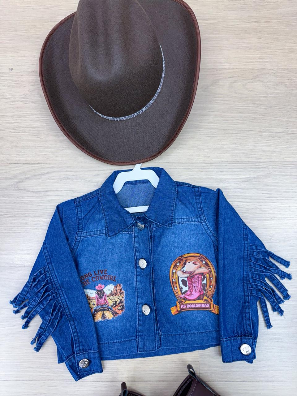 Jaqueta Blogueirinha Boiadeira Jeans - Proteção com Estilo para os Pequenos | Bebeloo Kids
