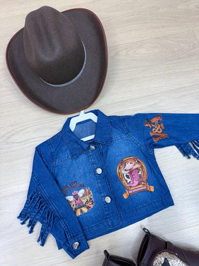 Jaqueta Blogueirinha Boiadeira Jeans - Proteção com Estilo para os Pequenos | Bebeloo Kids