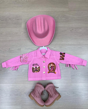 Jaqueta Blogueirinha Boiadeira Rosa - Proteção com Estilo para os Pequenos | Bebeloo Kids
