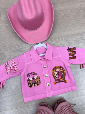 Jaqueta Blogueirinha Boiadeira Rosa - Proteção com Estilo para os Pequenos | Bebeloo Kids
