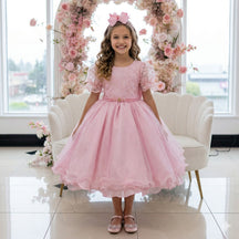 Vestido Bella Child Laize Rosa Bebe - Leveza e Elegância para Meninas | Bebeloo Kids