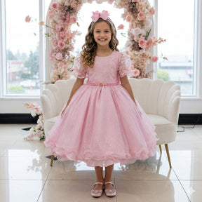 Vestido Bella Child Laize Rosa Bebe - Leveza e Elegância para Meninas | Bebeloo Kids
