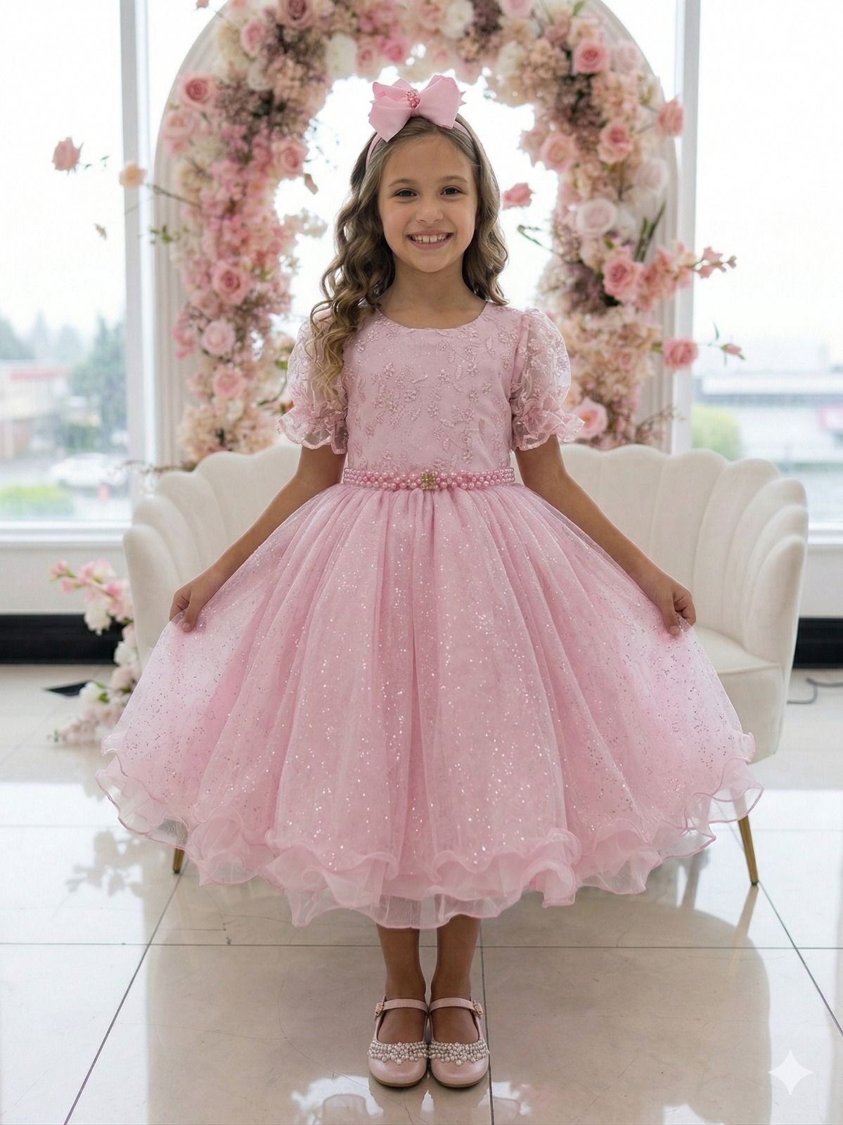 Vestido Bella Child Laize Rosa Bebe - Leveza e Elegância para Meninas | Bebeloo Kids