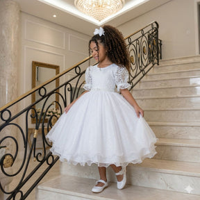 Vestido Bella Child Laize Branco - Leveza e Elegância para Meninas | Bebeloo Kids