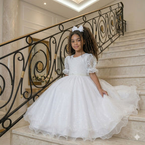 Vestido Bella Child Laize Branco - Leveza e Elegância para Meninas | Bebeloo Kids