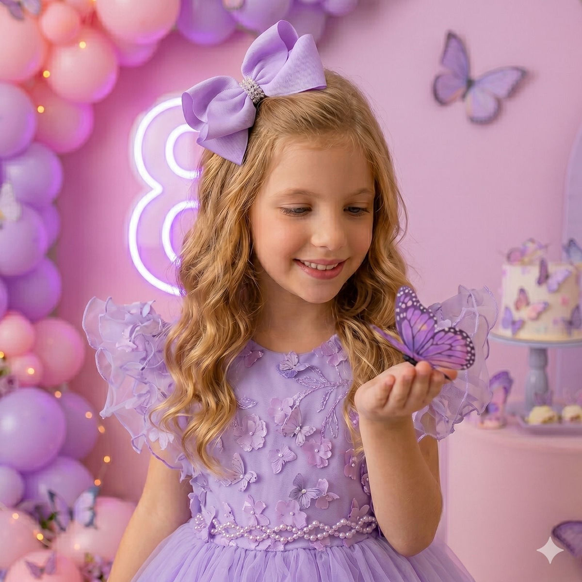 Vestido Menina Bonita Angelie Lilás | Bebeloo Kids