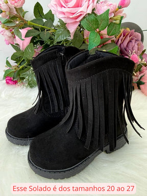 Bota\Coturno StarPink Love Preto - Qualidade e Cuidado para os Pequenos | Bebeloo Kids