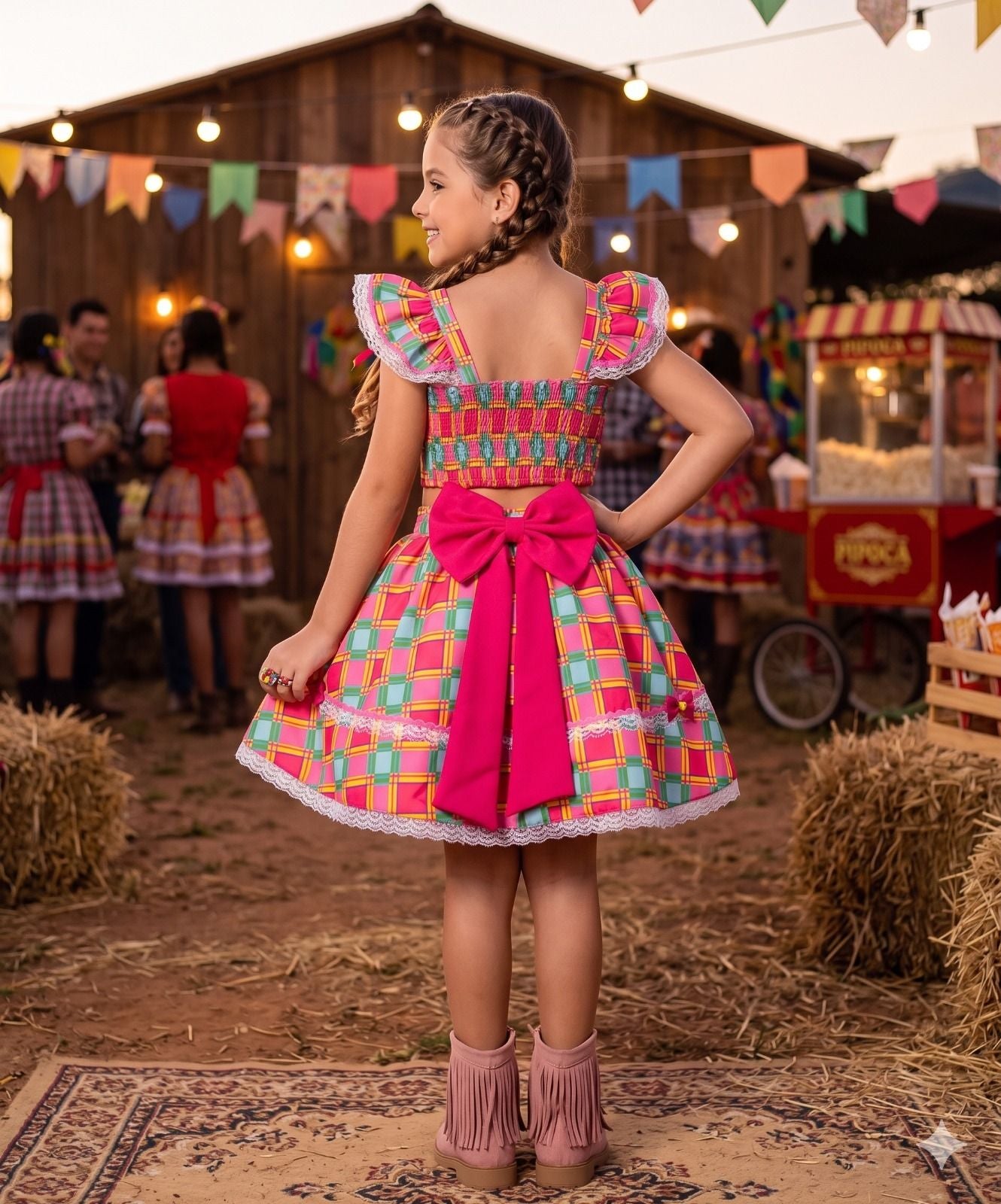 Conjunto Mini Miss Junino Sertão Magico - Estilo Delicado para o Dia a Dia | Bebeloo Kids