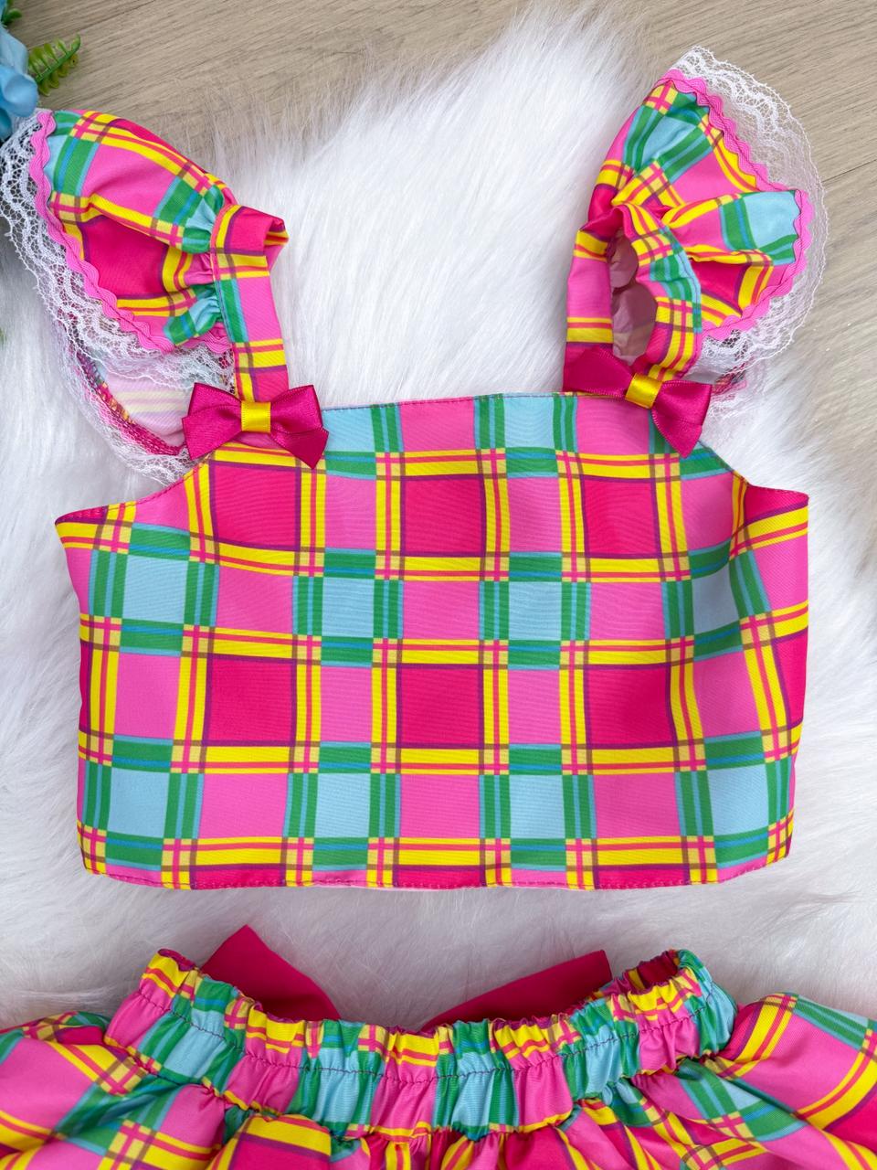 Conjunto Mini Miss Junino Sertão Magico - Estilo Delicado para o Dia a Dia | Bebeloo Kids