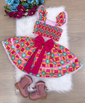 Conjunto Mini Miss Junino Sertão Magico - Estilo Delicado para o Dia a Dia | Bebeloo Kids